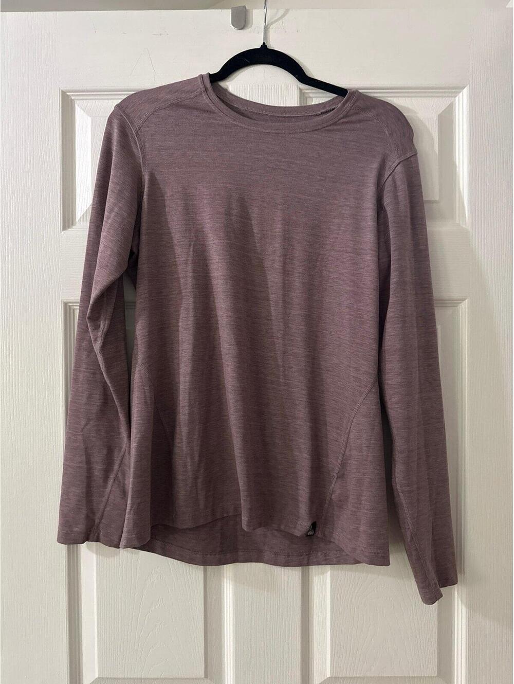 REI purple long sleeve pullover size large